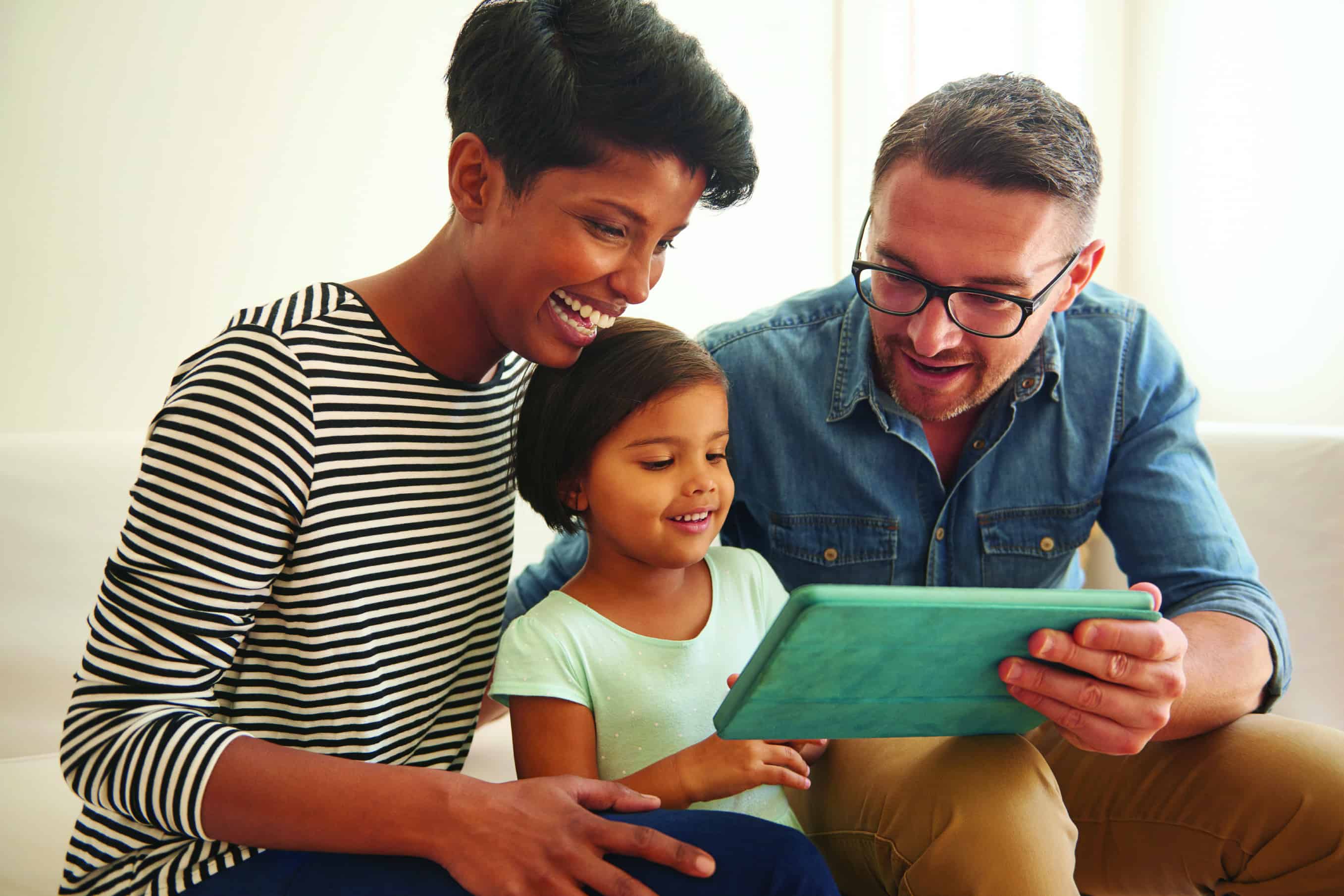 Watching a movie on the tablet Avance Care